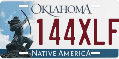 OK license plate 144XLF