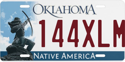 OK license plate 144XLM