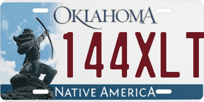 OK license plate 144XLT