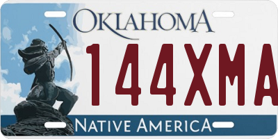 OK license plate 144XMA