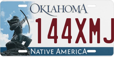 OK license plate 144XMJ
