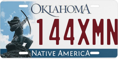 OK license plate 144XMN