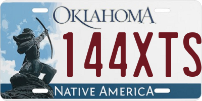 OK license plate 144XTS