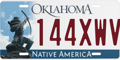 OK license plate 144XWV