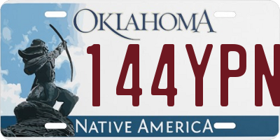 OK license plate 144YPN
