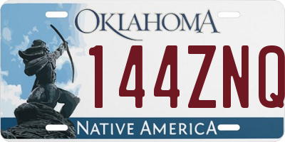 OK license plate 144ZNQ