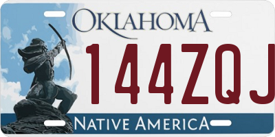 OK license plate 144ZQJ