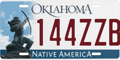 OK license plate 144ZZB