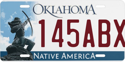 OK license plate 145ABX