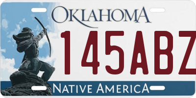 OK license plate 145ABZ