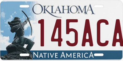 OK license plate 145ACA