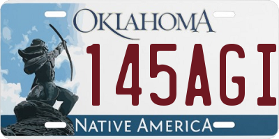 OK license plate 145AGI
