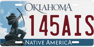 OK license plate 145AIS