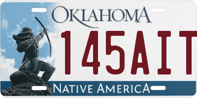 OK license plate 145AIT