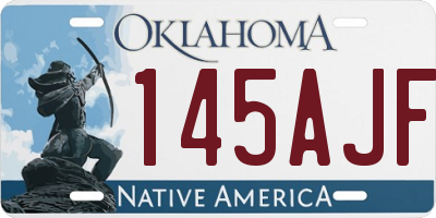 OK license plate 145AJF