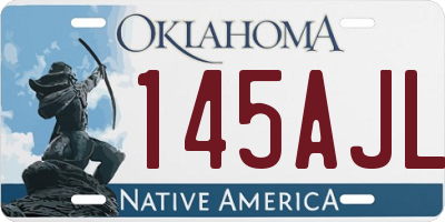 OK license plate 145AJL