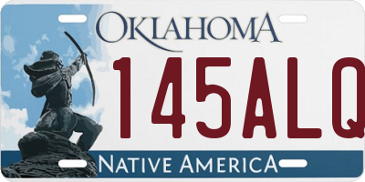 OK license plate 145ALQ