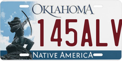 OK license plate 145ALV