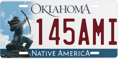 OK license plate 145AMI