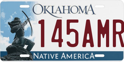 OK license plate 145AMR