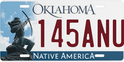 OK license plate 145ANU