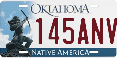 OK license plate 145ANV