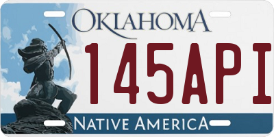 OK license plate 145API