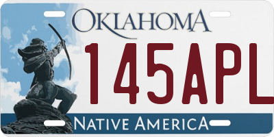 OK license plate 145APL