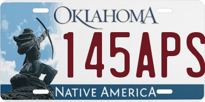 OK license plate 145APS