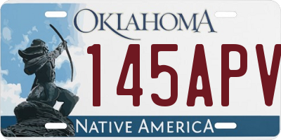 OK license plate 145APV