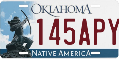 OK license plate 145APY