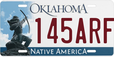OK license plate 145ARF