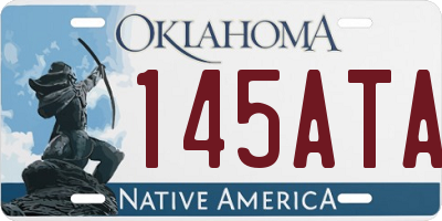 OK license plate 145ATA