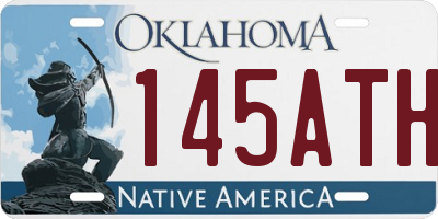 OK license plate 145ATH