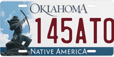 OK license plate 145ATO