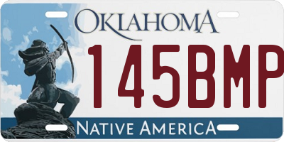 OK license plate 145BMP