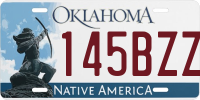 OK license plate 145BZZ