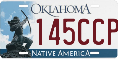 OK license plate 145CCP