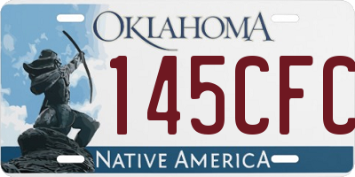 OK license plate 145CFC