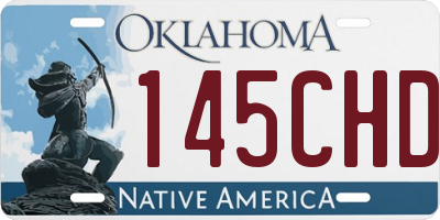 OK license plate 145CHD