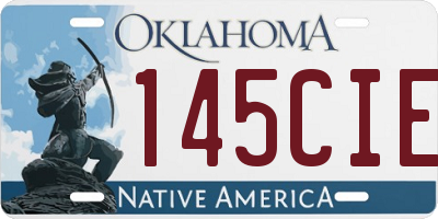 OK license plate 145CIE