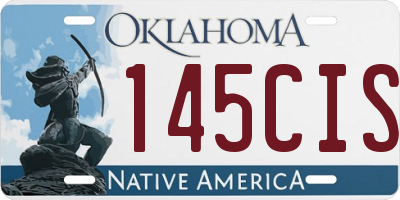 OK license plate 145CIS