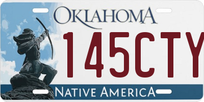 OK license plate 145CTY
