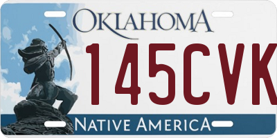 OK license plate 145CVK