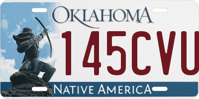 OK license plate 145CVU