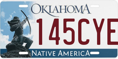 OK license plate 145CYE