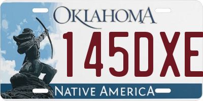OK license plate 145DXE