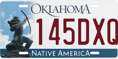 OK license plate 145DXQ