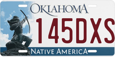OK license plate 145DXS
