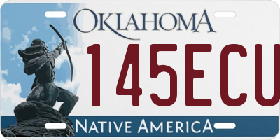 OK license plate 145ECU